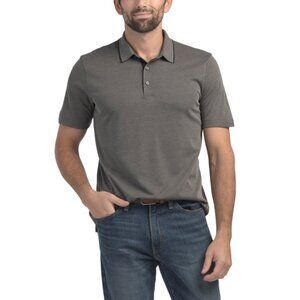 THEORY Grey/black Urban Pique Polo